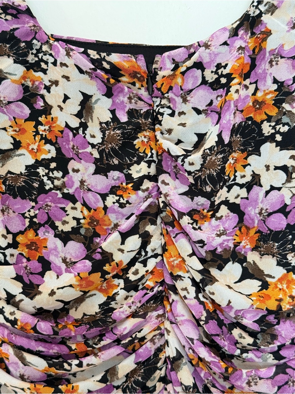 Floral Ruched Dress - Picture 2 of 4